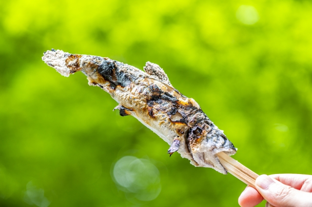 ヤマメの塩焼き